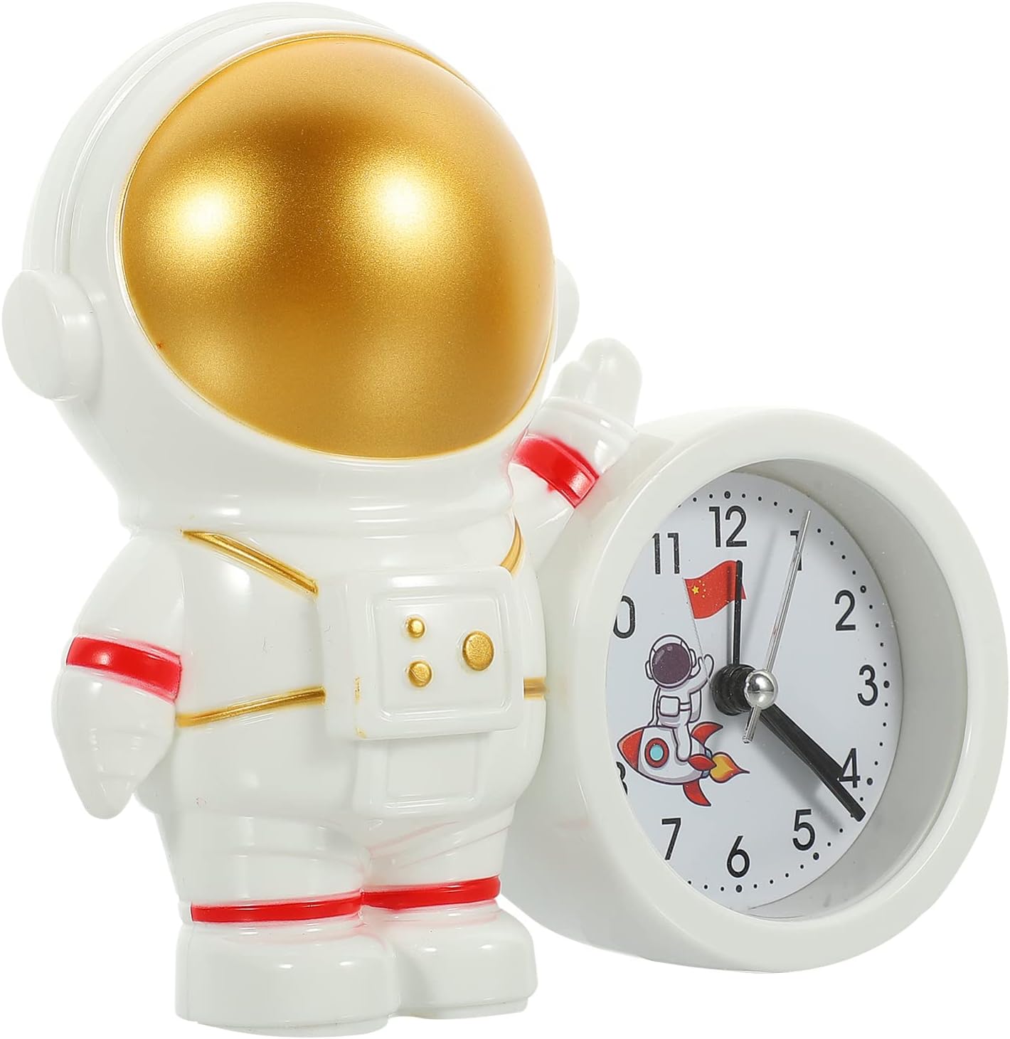 Space-themed alarm clock perfect for kids' study table or birthdays