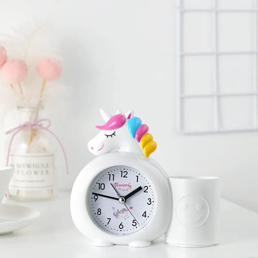 Unicorn Alarm Clock with Pen Stand: Perfect Kids Room Return Gift