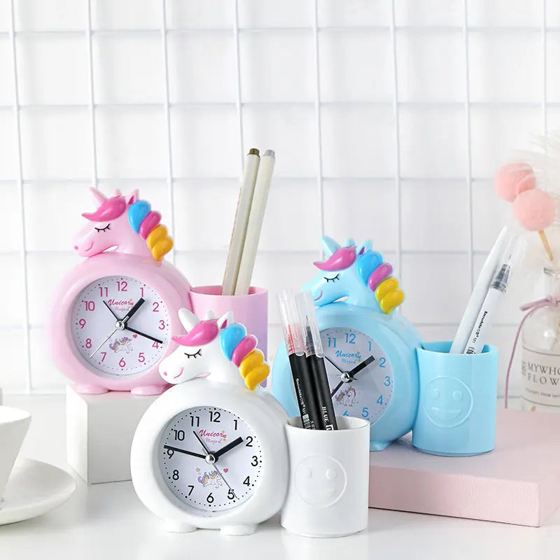 Unicorn Alarm Clock with Pen Stand: Perfect Kids Room Return Gift