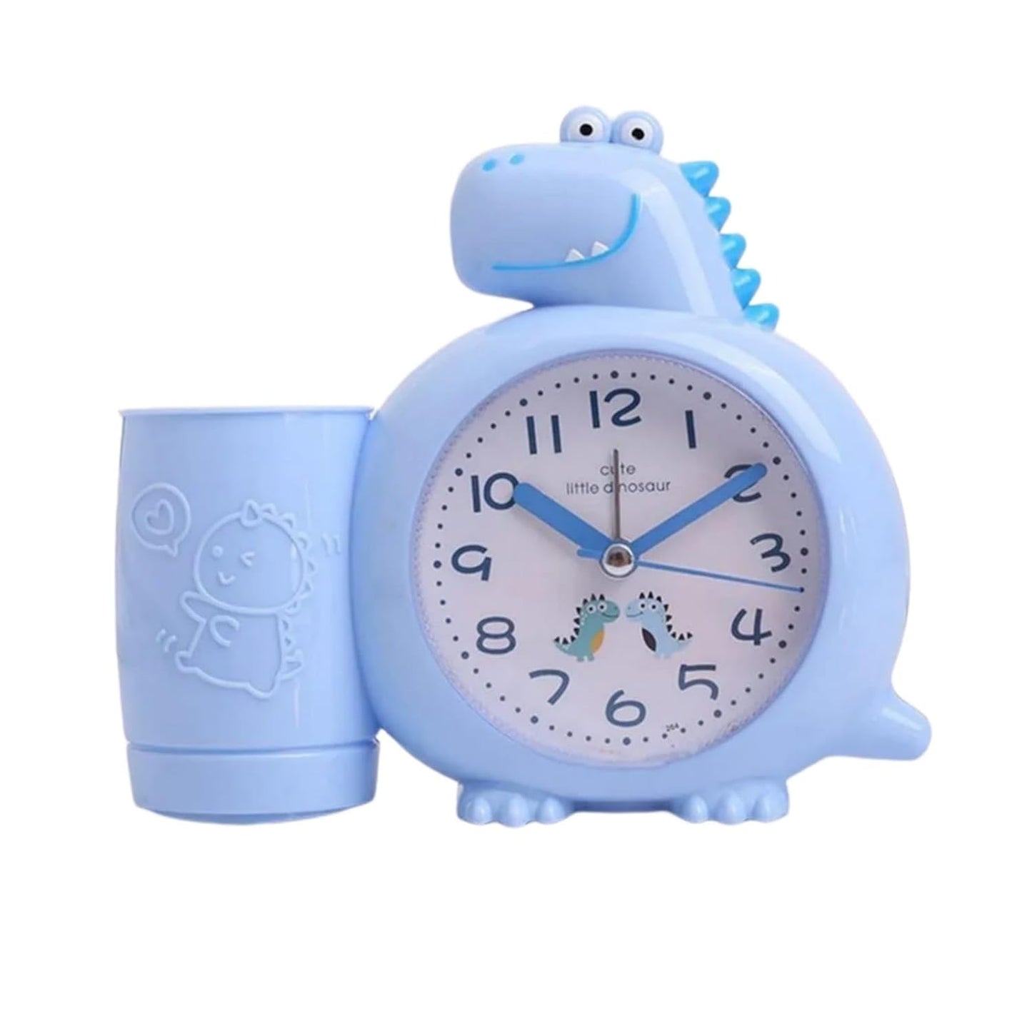 Dino Desk Alarm Clock: Adorable Kids Room Decor with Pen Stand