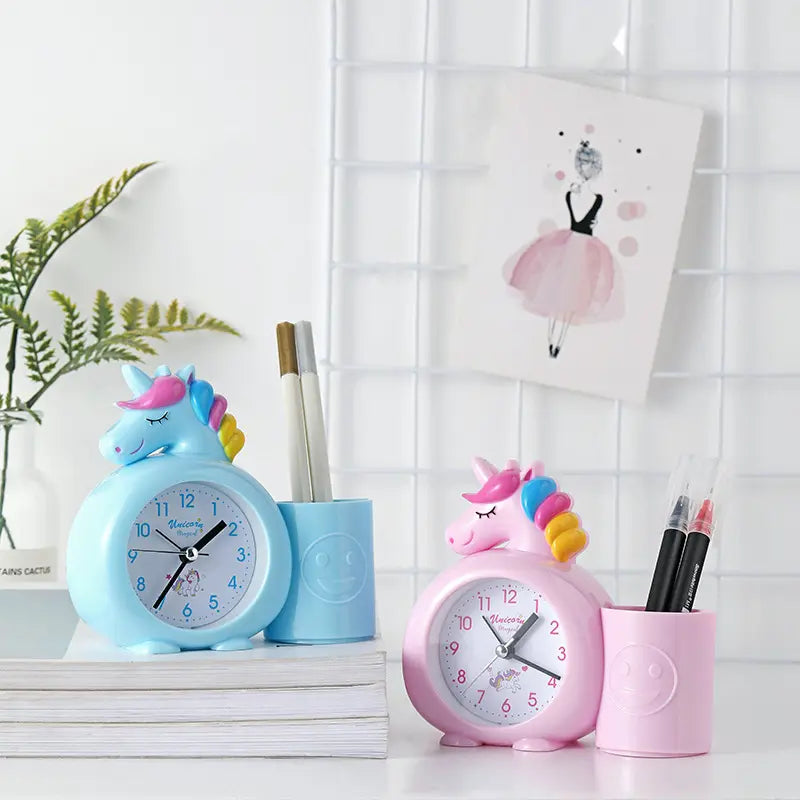 Unicorn Alarm Clock with Pen Stand: Perfect Kids Room Return Gift