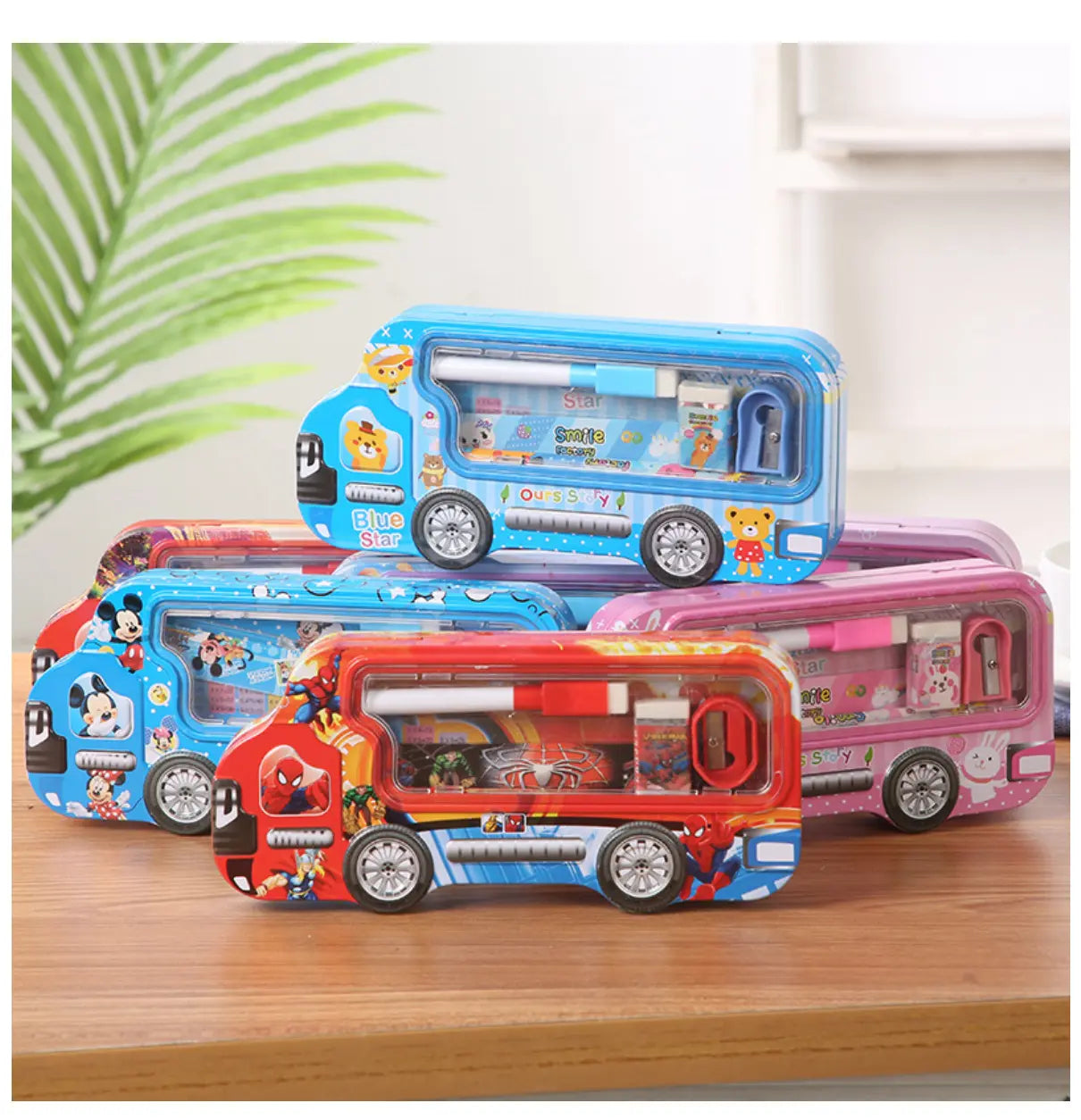 Kids' Bus Pencil Case: Creative Design, Durable Material, Perfect Gift