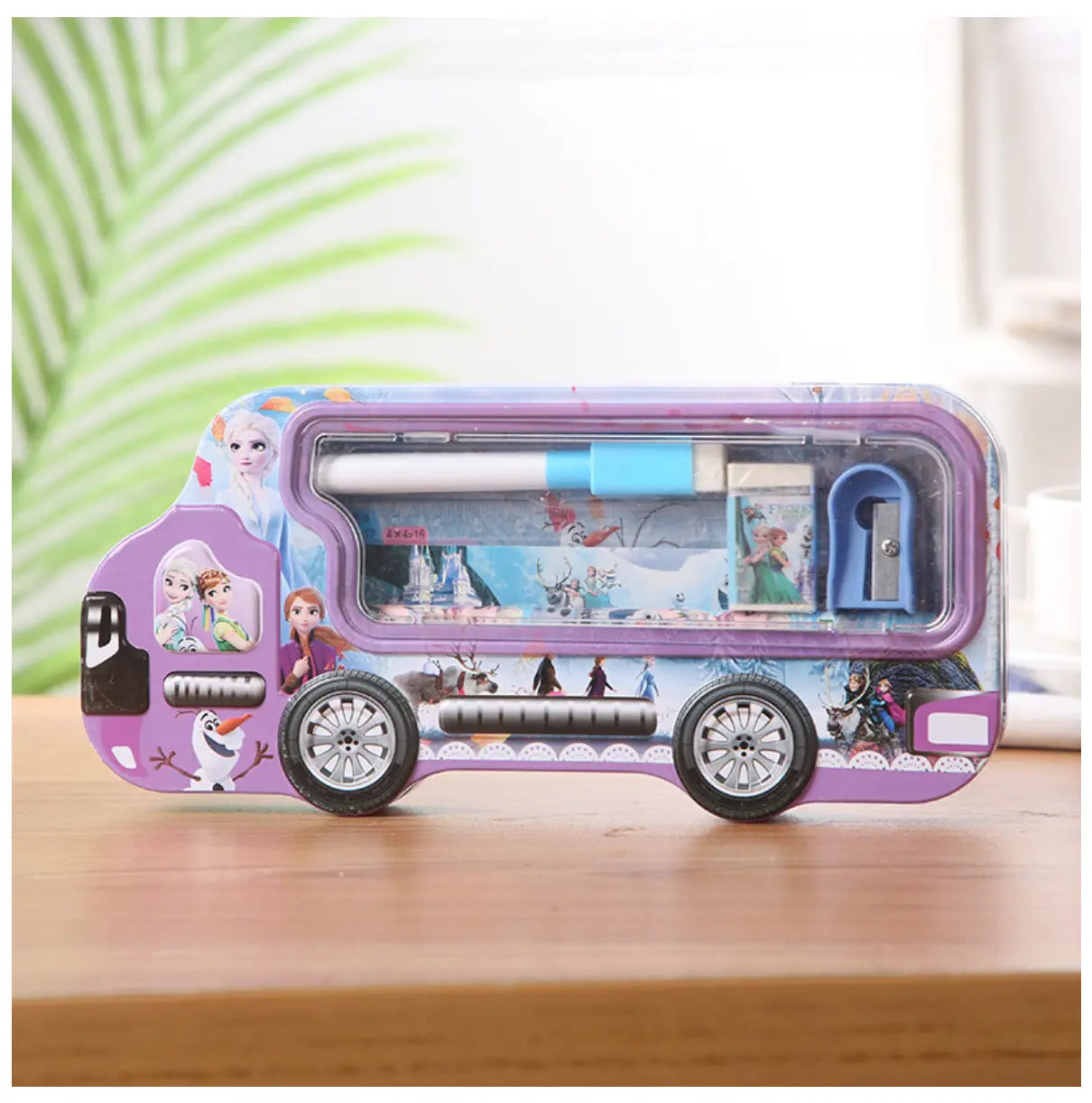 Kids' Bus Pencil Case: Creative Design, Durable Material, Perfect Gift