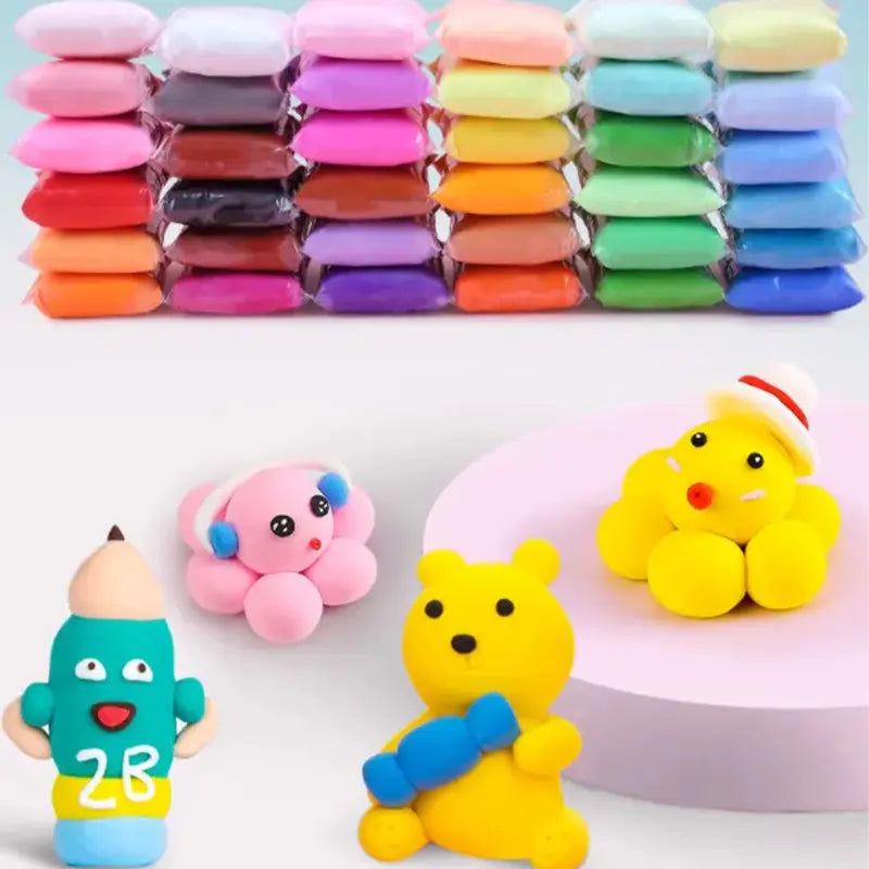 Eco-Friendly DIY Play Dough Set: 36 Colors for Creative Play.