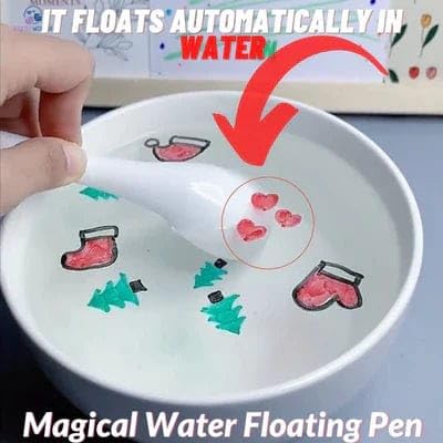 Magical Water Float Doodle Pen: 8 Colors, Easy-Wipe, Kids' Creativity!