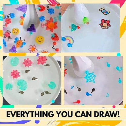 Magical Water Float Doodle Pen: 8 Colors, Easy-Wipe, Kids' Creativity!