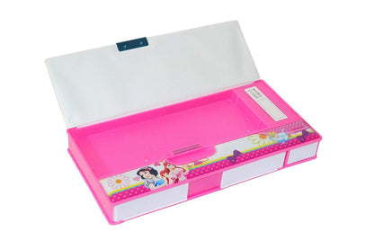 Barbie/frozen Theme Jumbo Calculator Pencil Box for Kids | Versatile Stationery Storage