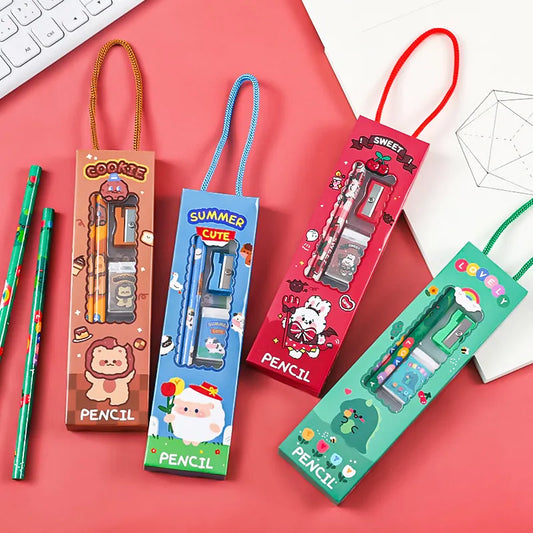 5 PCS Children Stationery Combo for Girls