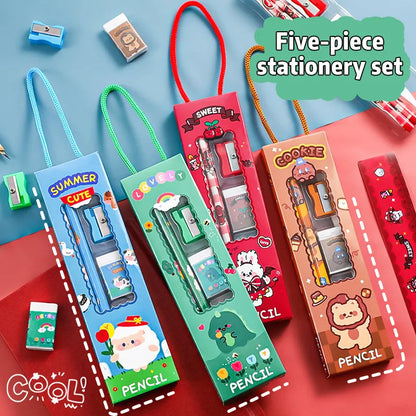 5 PCS Children Stationery Combo for Girls