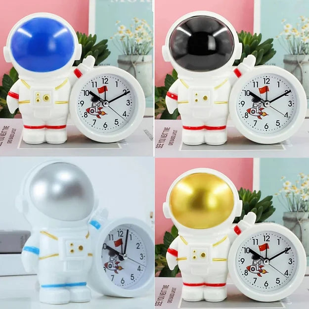 Space-themed alarm clock perfect for kids' study table or birthdays