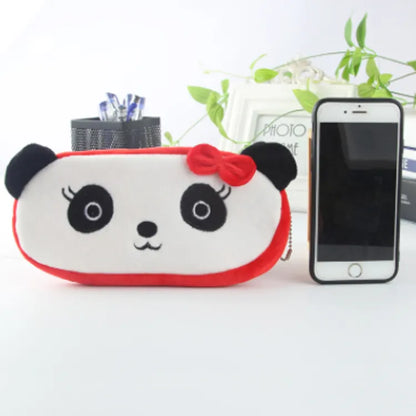 Cute Plush Cartoon Pencil Pouch