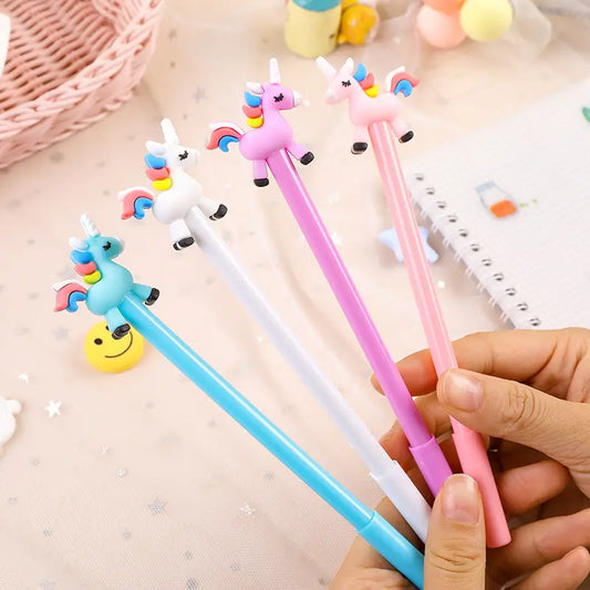 Unicorn Fancy Gel Pen Combo: Ideal for Kids' Birthday Return Gifts(set of 4)