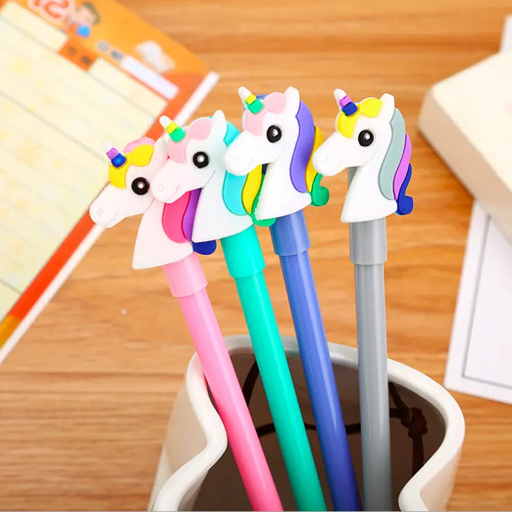 Magical Unicorn Gel Pen: Creative School Stationery, Blue Ink Delight!pack of 12